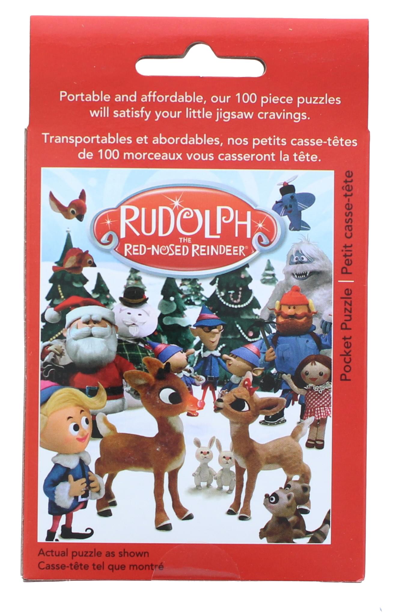 Rudolph The Red Nosed Reindeer 100 Piece Pocket Jigsaw Puzzle