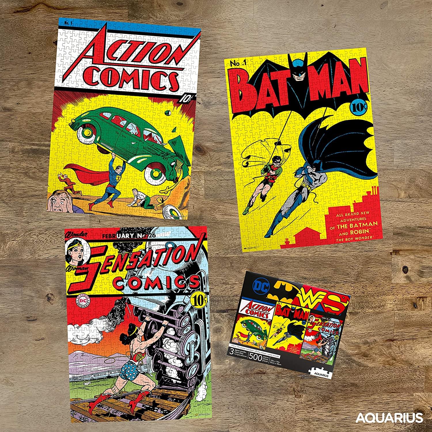 DC Comics 500 Piece Jigsaw Puzzles | Set of 3