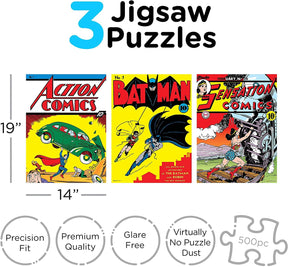 DC Comics 500 Piece Jigsaw Puzzles | Set of 3
