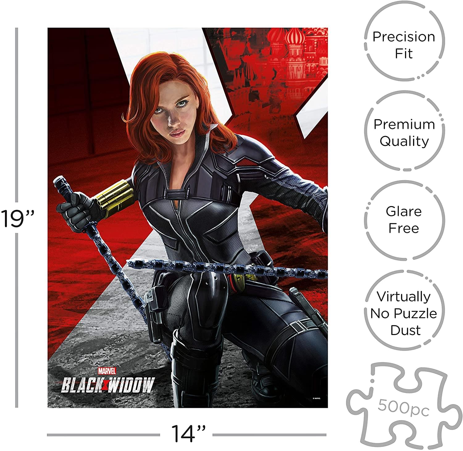 Marvel Black Widow Movie 500 Piece Jigsaw Puzzle