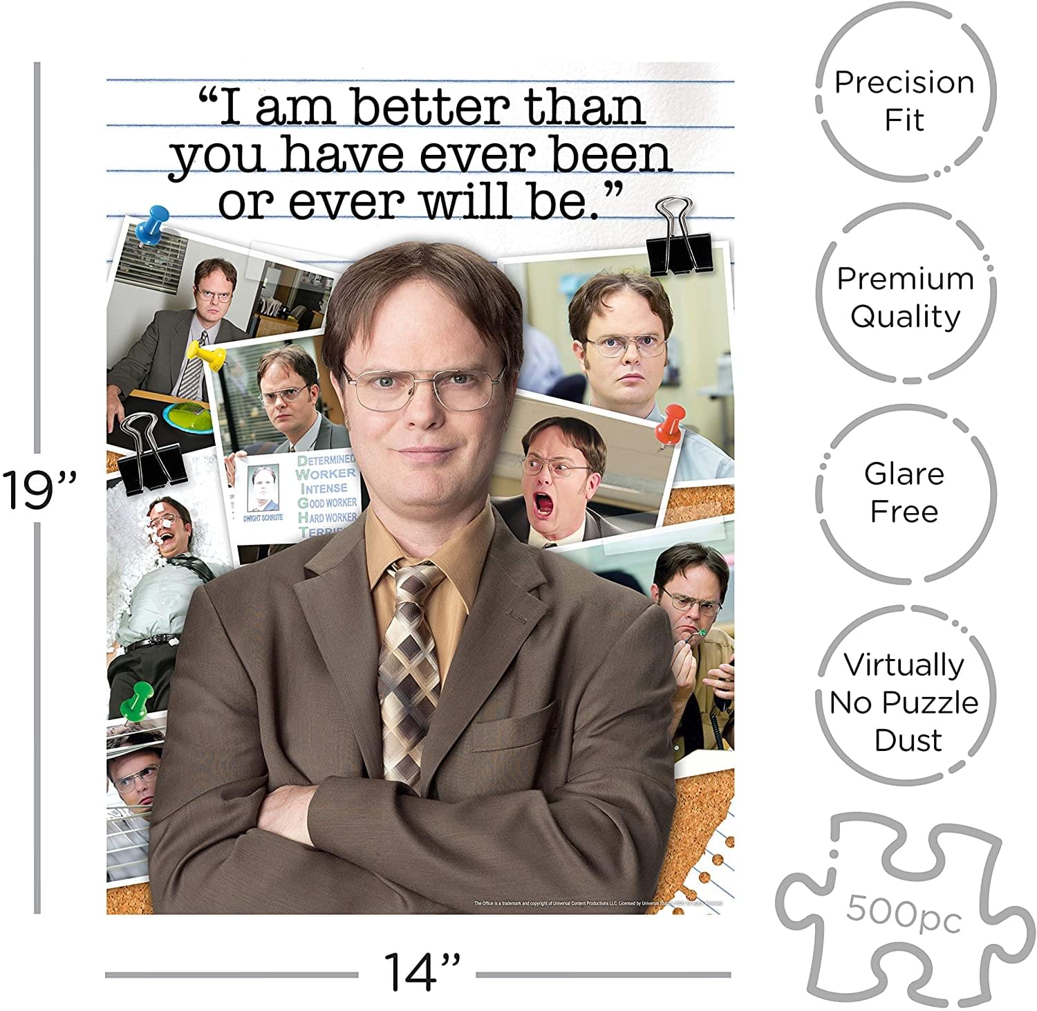 The Office Dwight Schrute Quote 500 Piece Jigsaw Puzzle