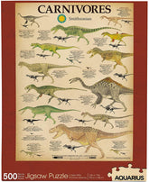 Smithsonian Carnivore Dinosaurs 500 Piece Jigsaw Puzzle