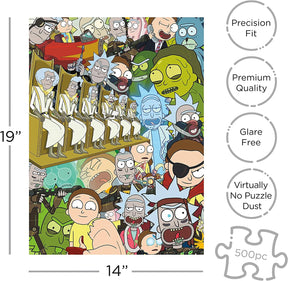 Ricks and Morty 500 Piece Jigsaw Puzzle