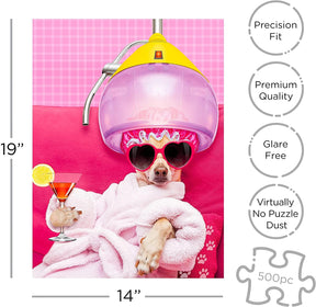 Dog Spa 500 Piece Jigsaw Puzzle
