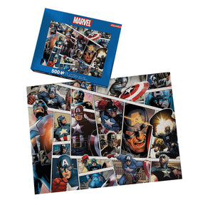 Marvel Captain America Panels 500 Piece Jigsaw Puzzle