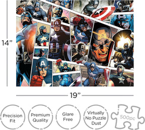 Marvel Captain America Panels 500 Piece Jigsaw Puzzle