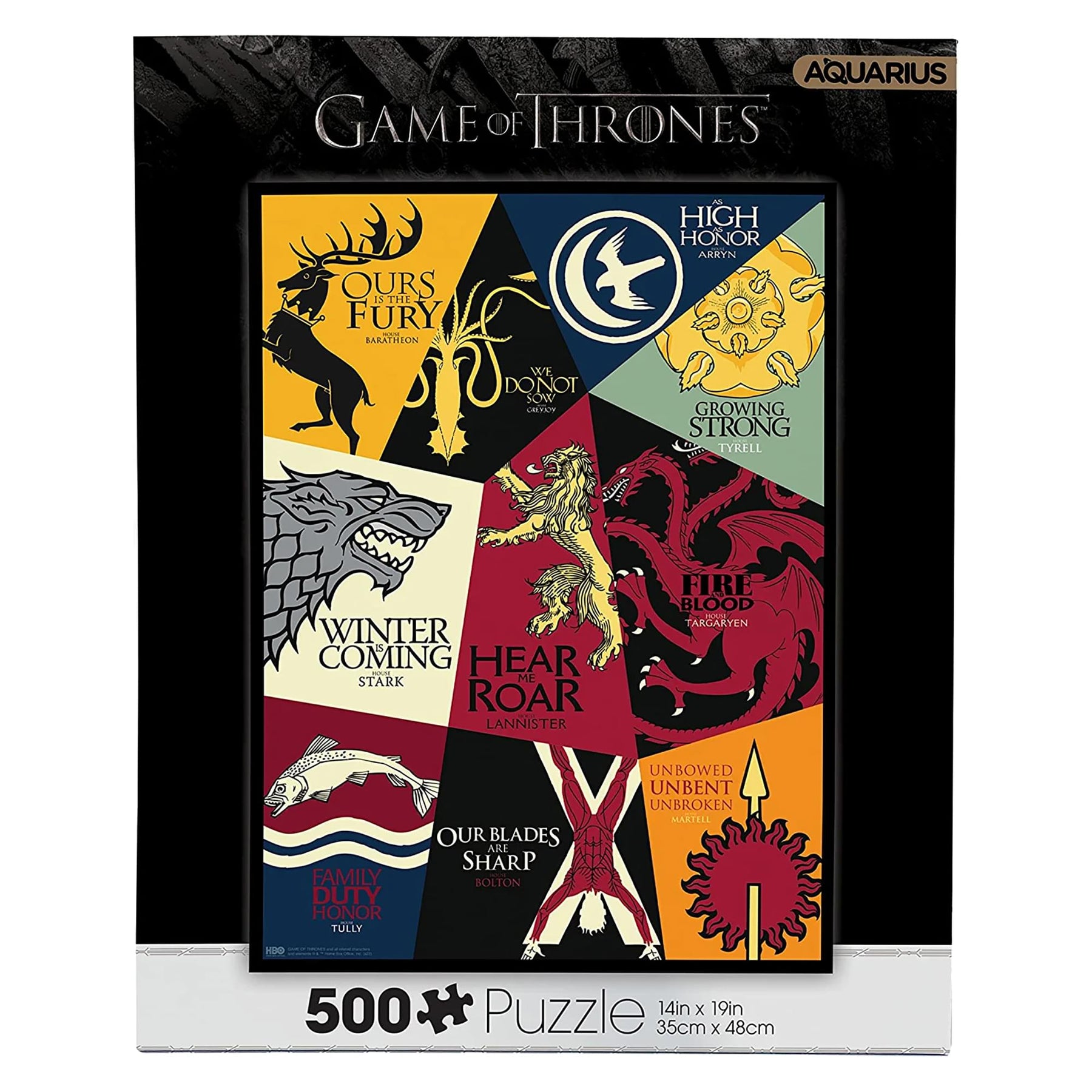Games of Thrones Mottos 500 Piece Jigsaw Puzzle