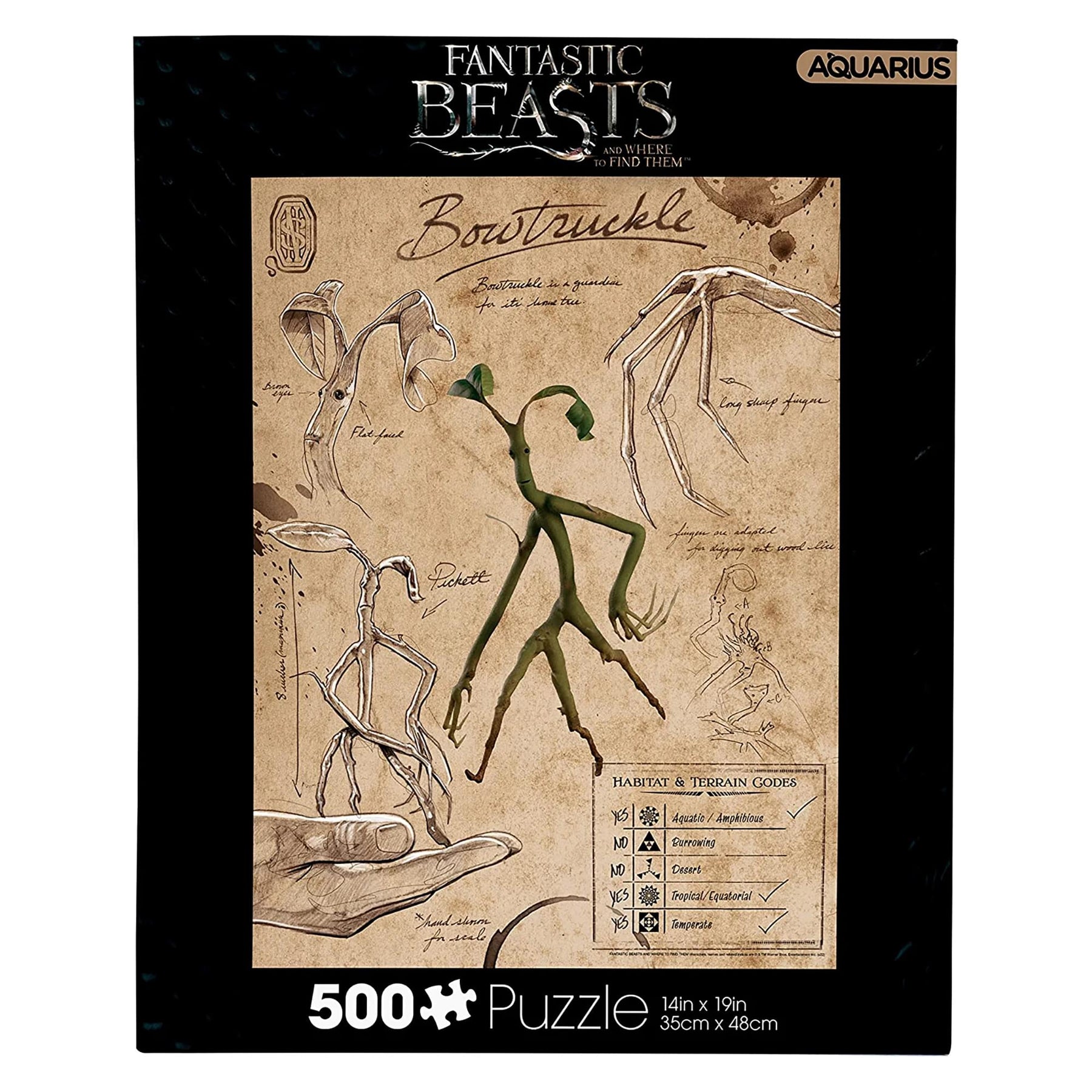 Fantastic Beasts Bowtruckle 500 Piece Jigsaw Puzzle