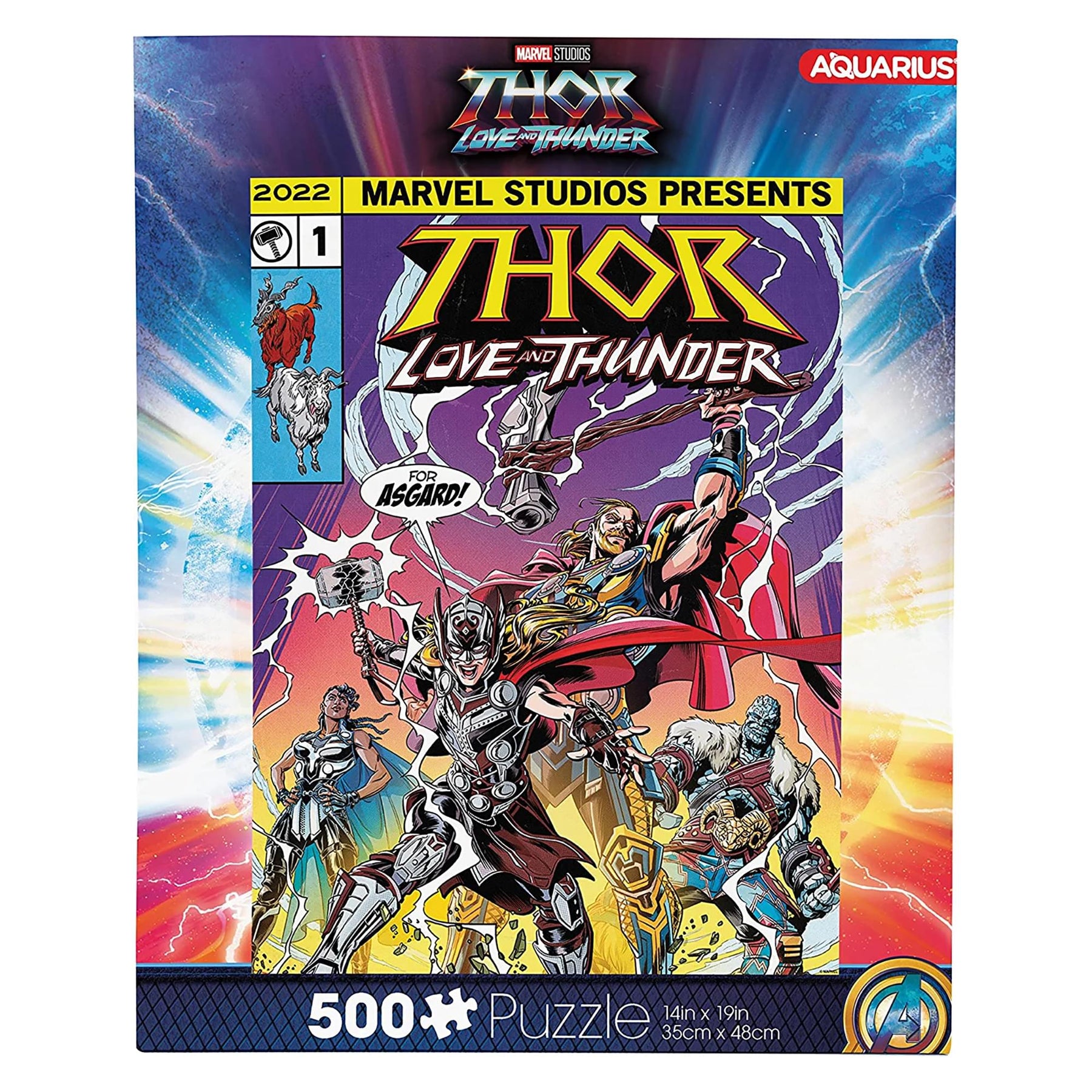 Marvel Thor Love and Thunder Comic 500 Piece Jigsaw Puzzle