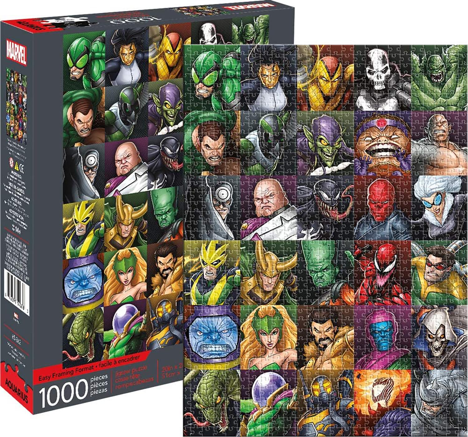 Marvel Villains Collage 1000 Piece Jigsaw Puzzle