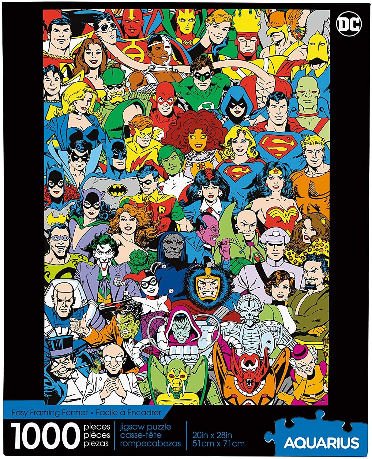 DC Comics Retro Cast 1000 Piece Jigsaw Puzzle