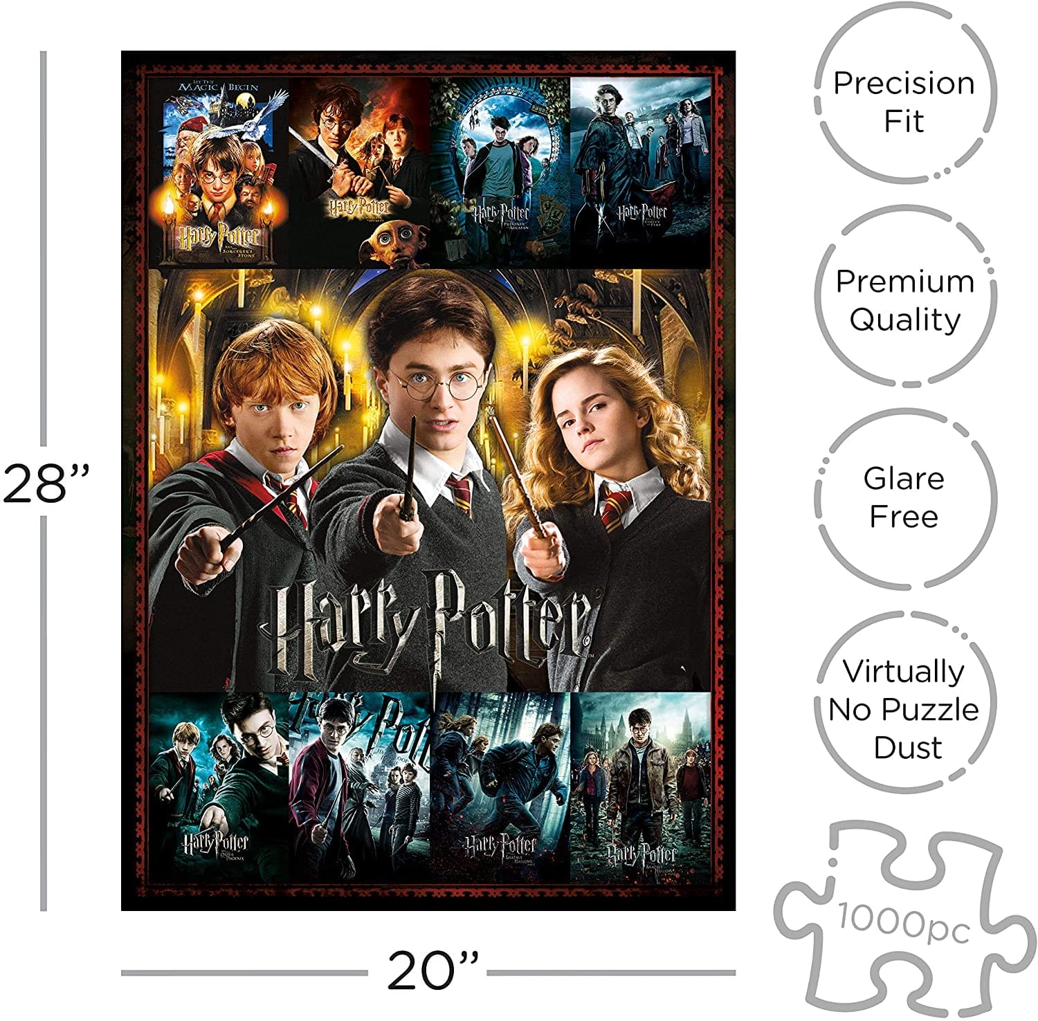 Harry Potter Movie Posters Collage 1000 Piece Jigsaw Puzzle
