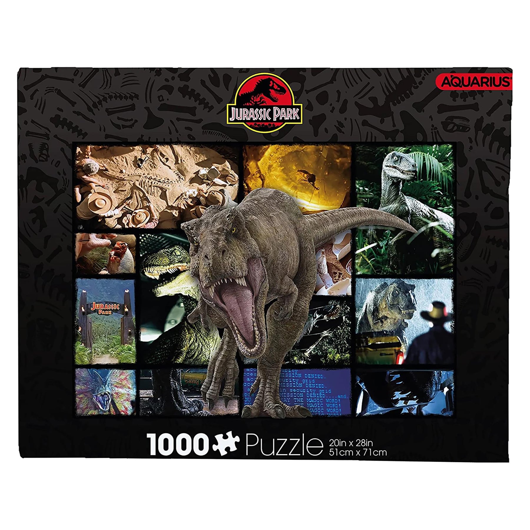 Jurassic Park Collage 1000 Piece Jigsaw Puzzle