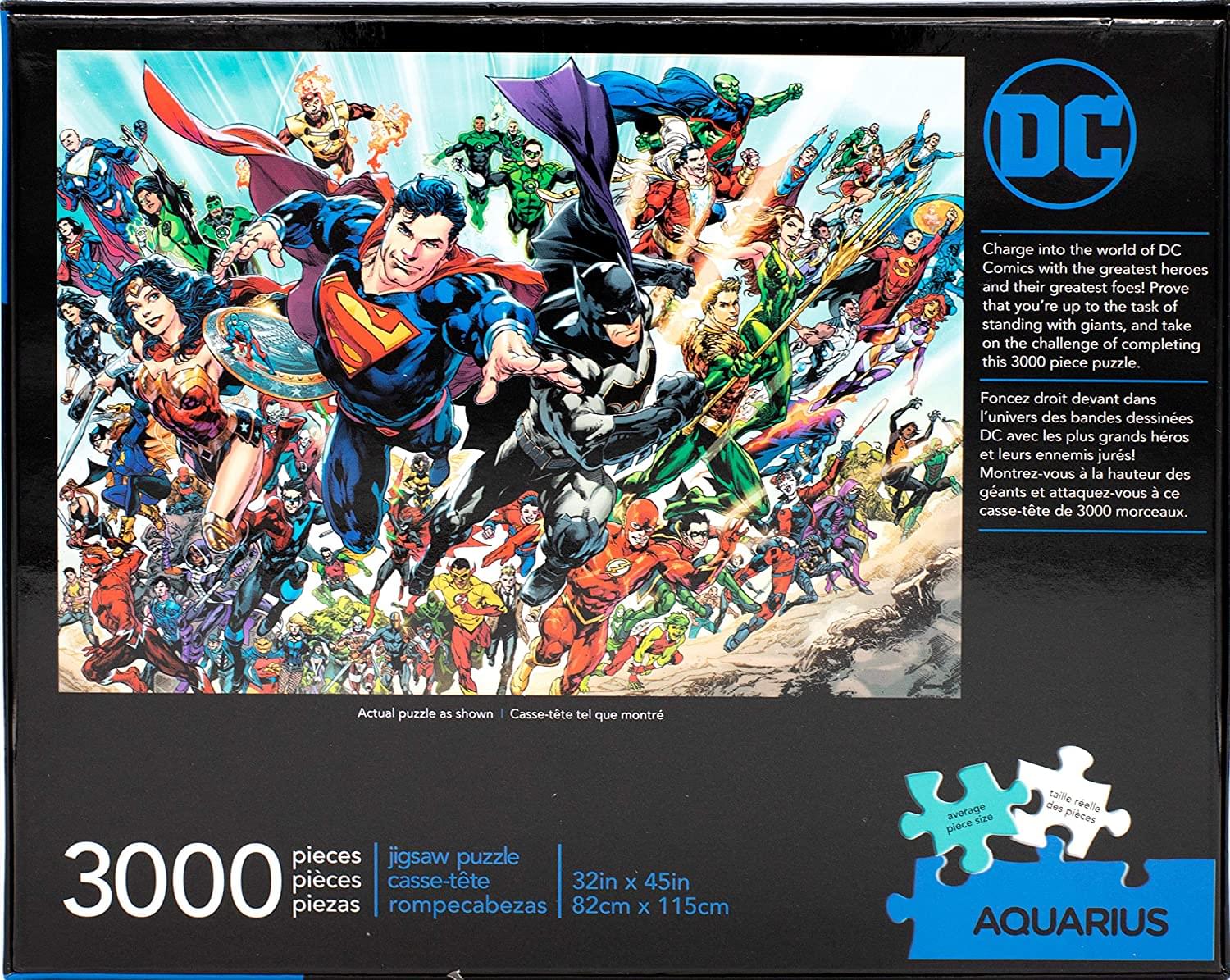 DC Comics Superheroes 3000 Piece Jigsaw Puzzle