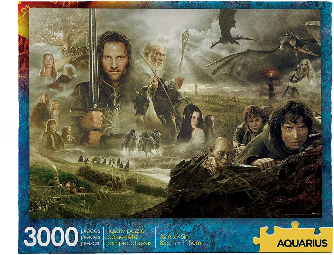 Lord of the Rings 3000 Piece Jigsaw Puzzle Free Shipping