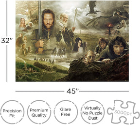 The Lord of the Rings Saga 3000 Piece Jigsaw Puzzle
