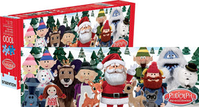 Rudolph the Red-Nosed Cast 1000 Piece Slim Jigsaw Puzzle