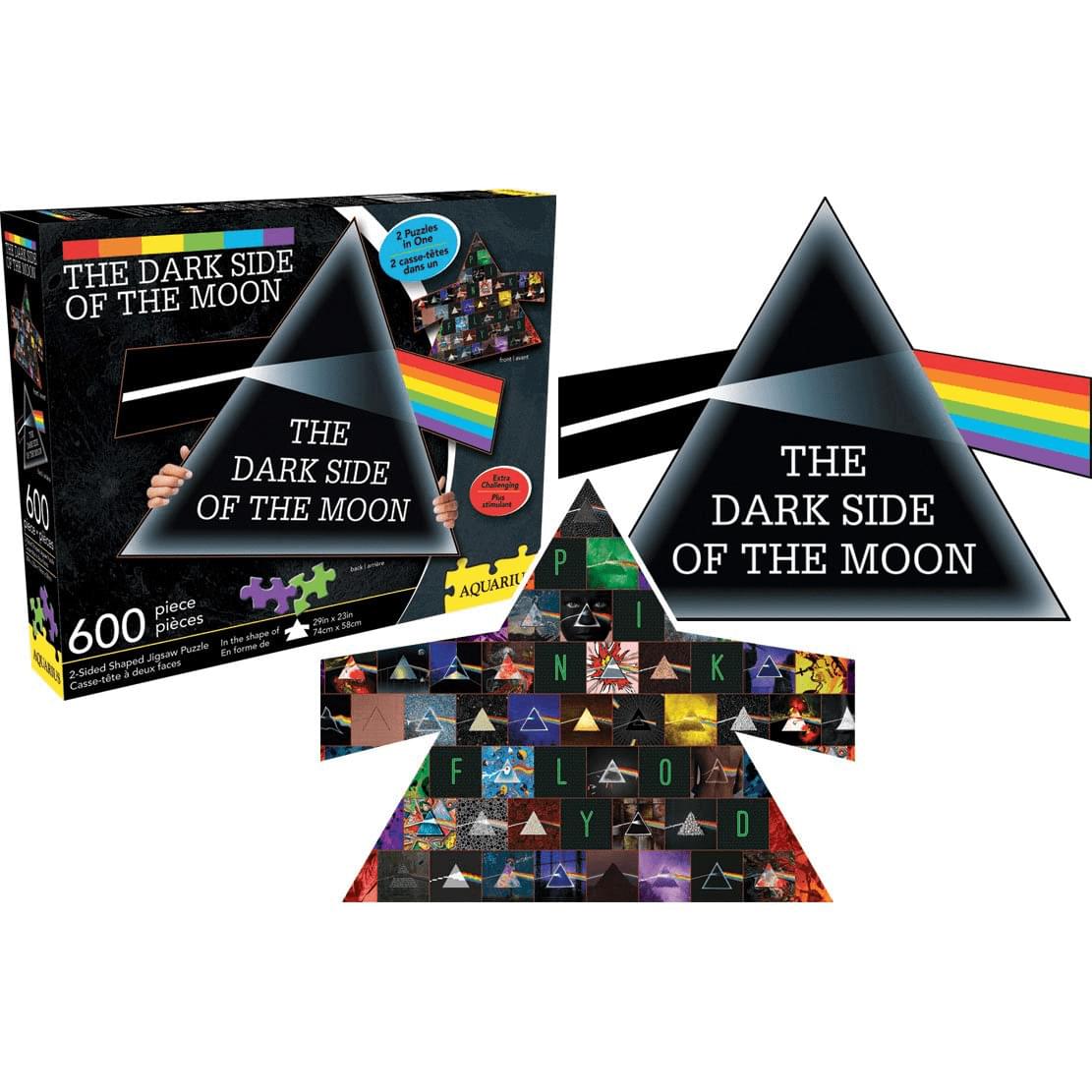 Pink Floyd Dark Side of the Moon 600 Piece Shaped 2 Sided Jigsaw Puzzle