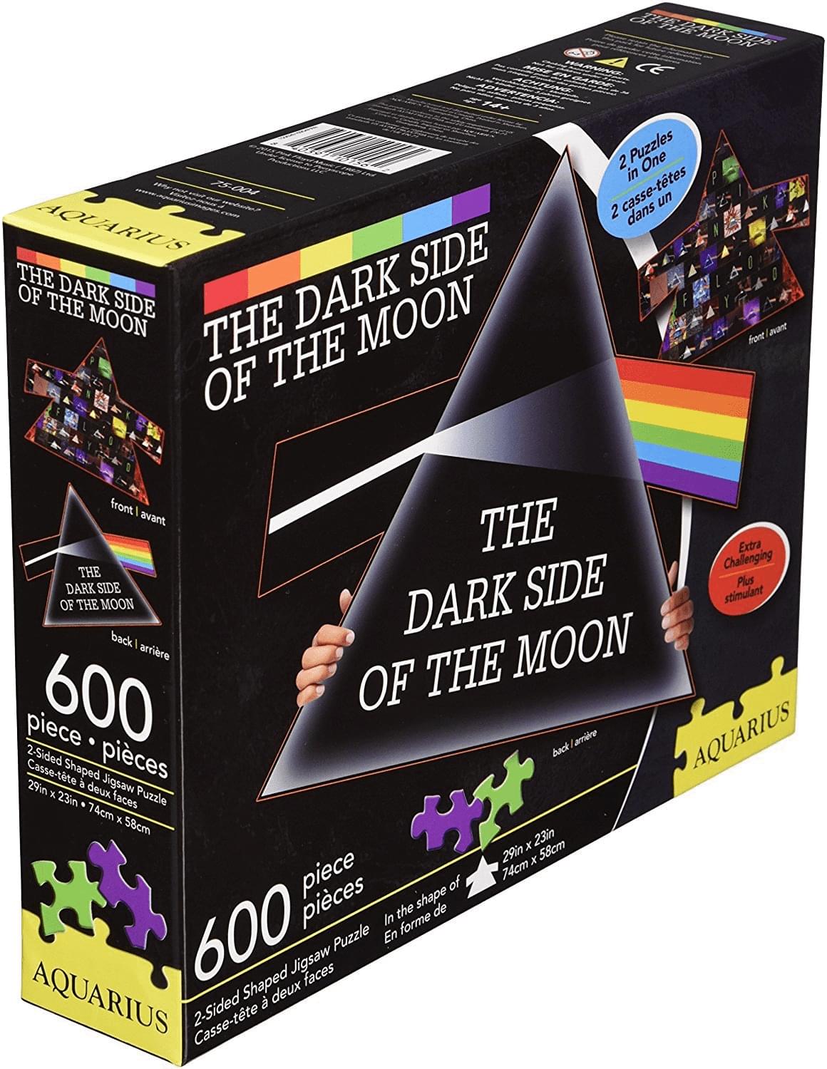 Pink Floyd Dark Side of the Moon 600 Piece Shaped 2 Sided Jigsaw Puzzle