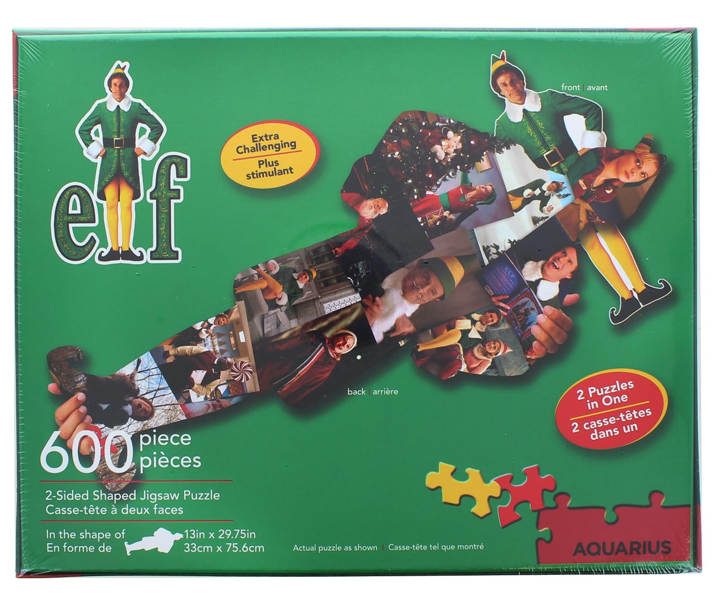 Elf 600 Piece 2-Sided Shaped Jigsaw Puzzle