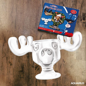 Christmas Vacation Moose Mug & Collage 600 Piece 2 Sided Die Cut Jigsaw Puzzle