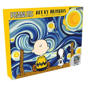 Peanuts Starry Night Art By Numbers Craft Kit