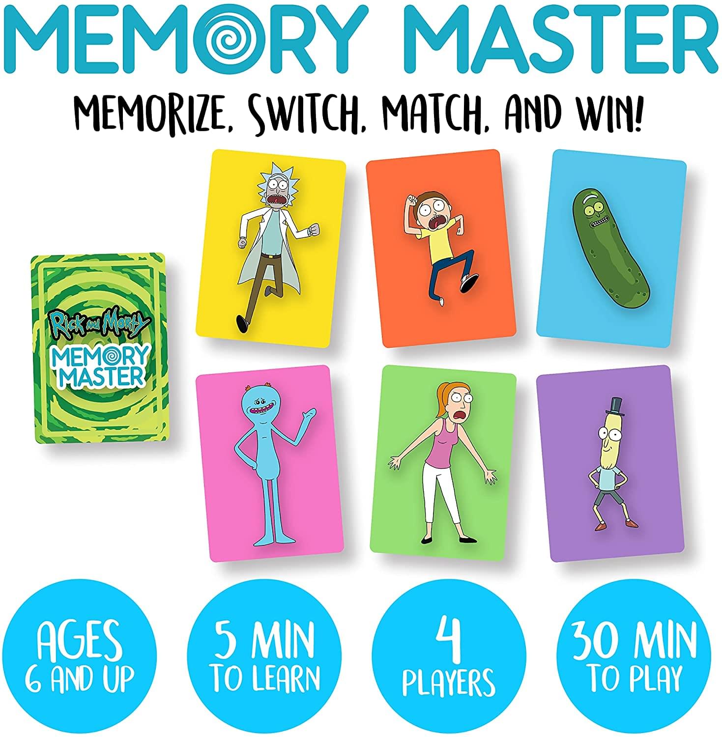 Rick and Morty Memory Master Game | 4 Players