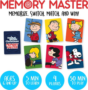 Peanuts Charlie Brown Christmas Memory Master Card Game