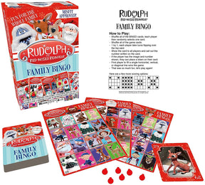 Rudolph The Red Nosed Reindeer Family Bingo Game