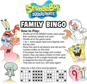 SpongeBob SquarePants Family Bingo | 2-18 Players