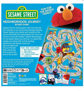 Sesame Street Neighborhood Journey Family Board Game | 2-4 Players
