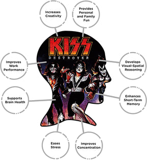 KISS Destroyer 450 Piece Record Disc Jigsaw Puzzle