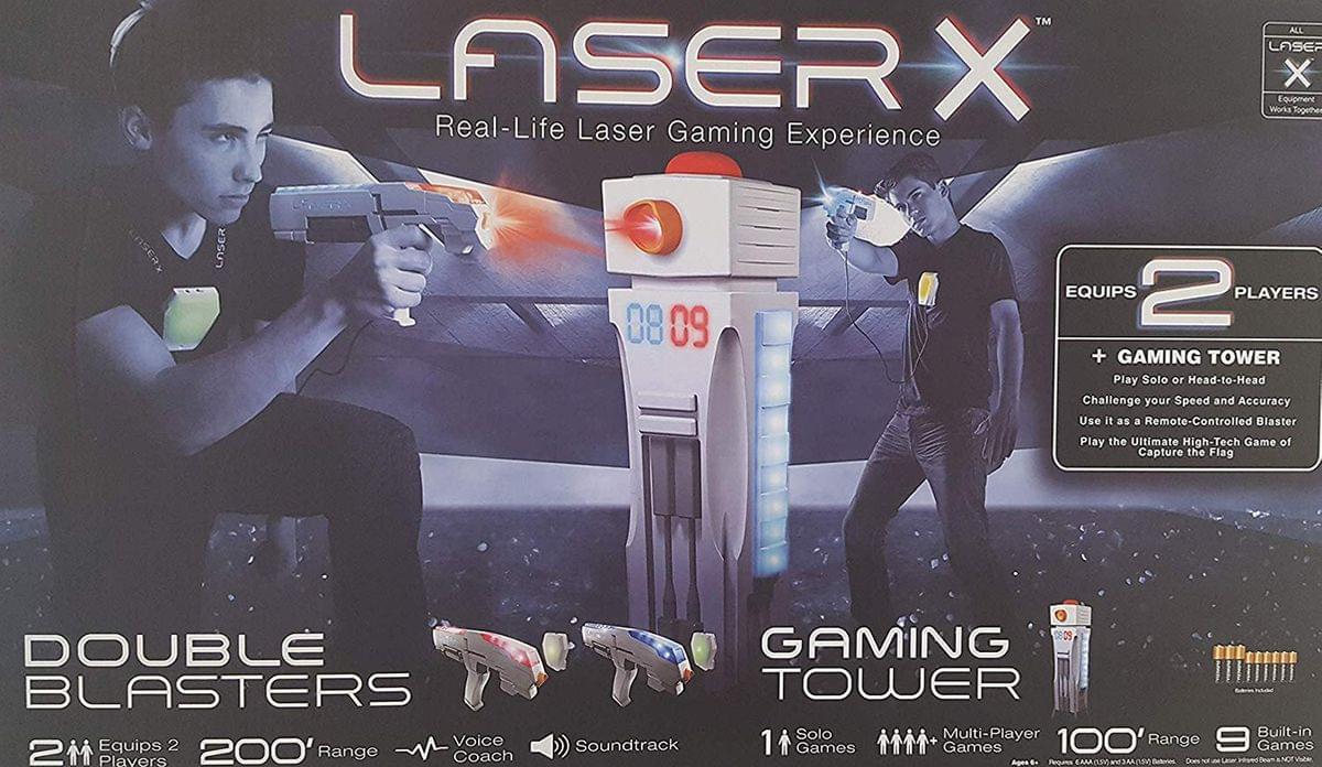 Laser X Real Life Laser Gaming Experience - 2 Blasters + Gaming Tower
