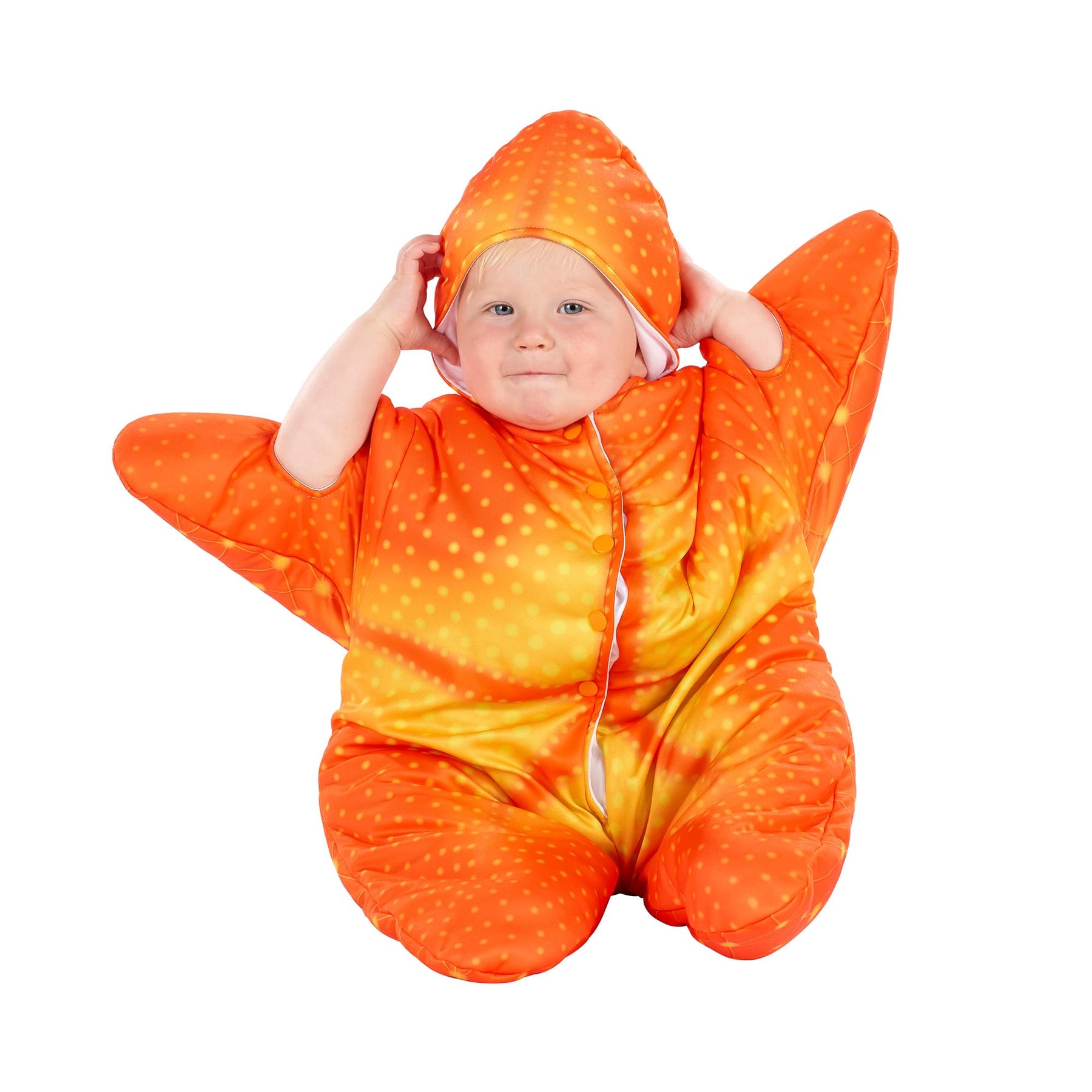 Orange Starfish Infant Onesie Costume | Medium