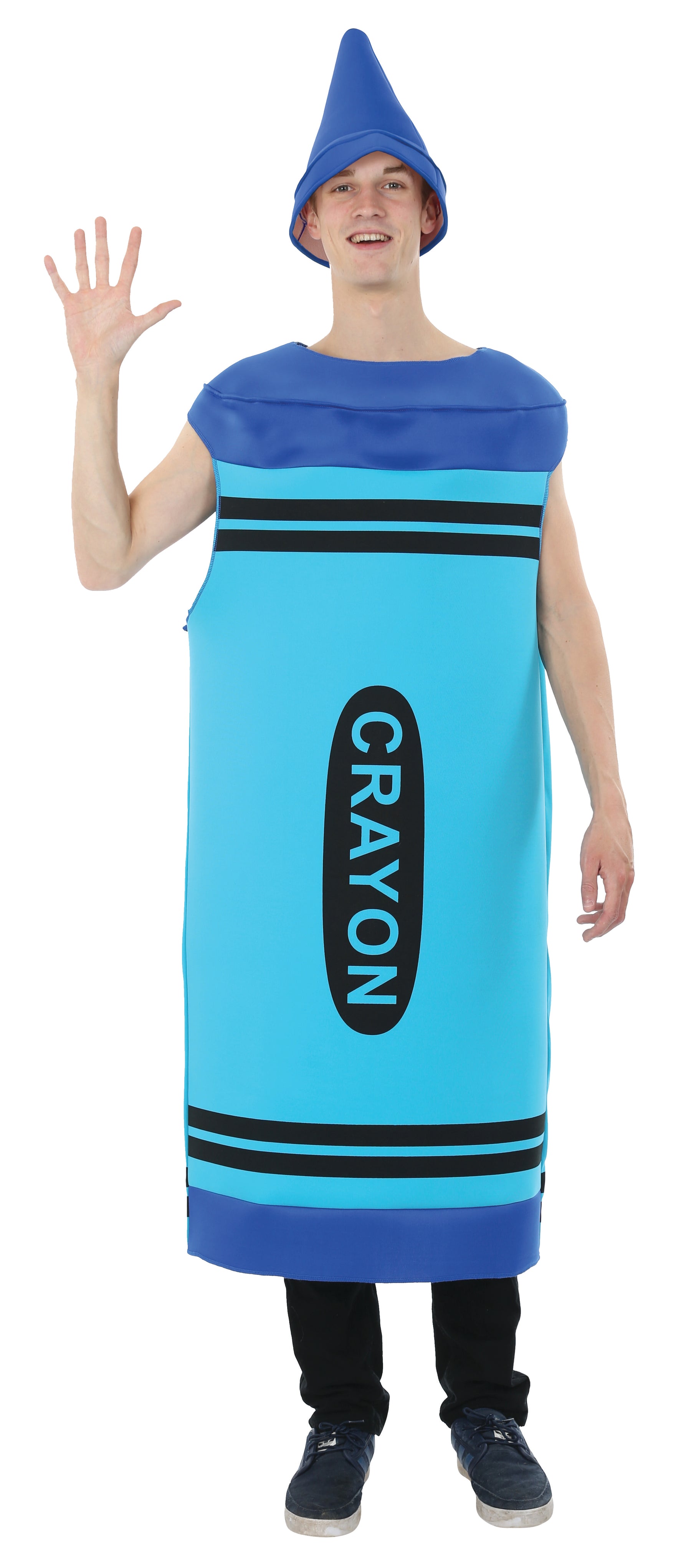 Men's Blue Crayon Adult Costume One Size
