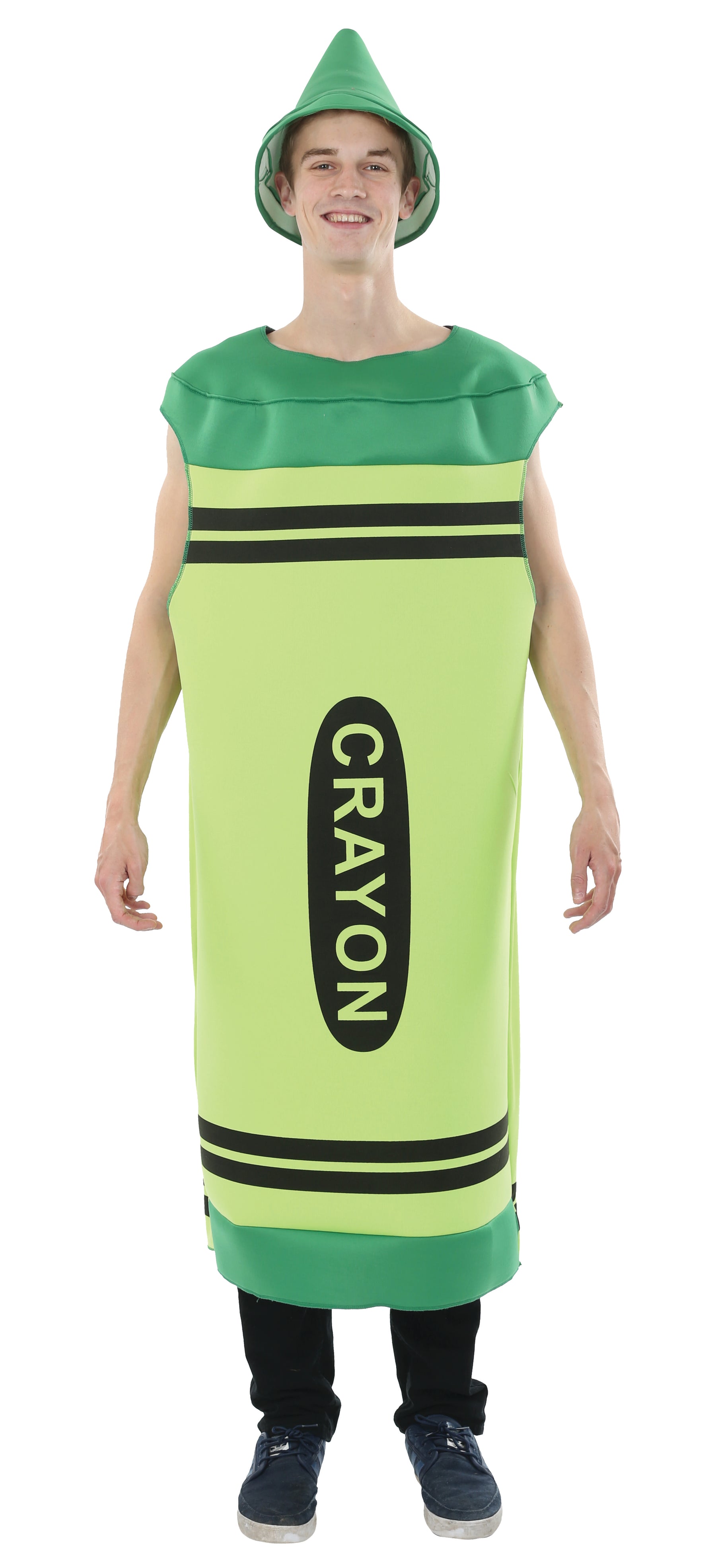 Men's Green Crayon Adult Costume One Size