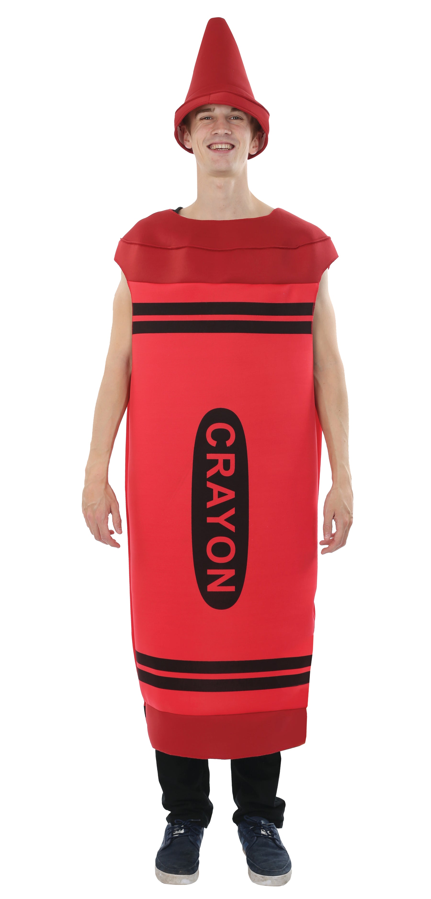 Men's Red Crayon Adult Costume One Size