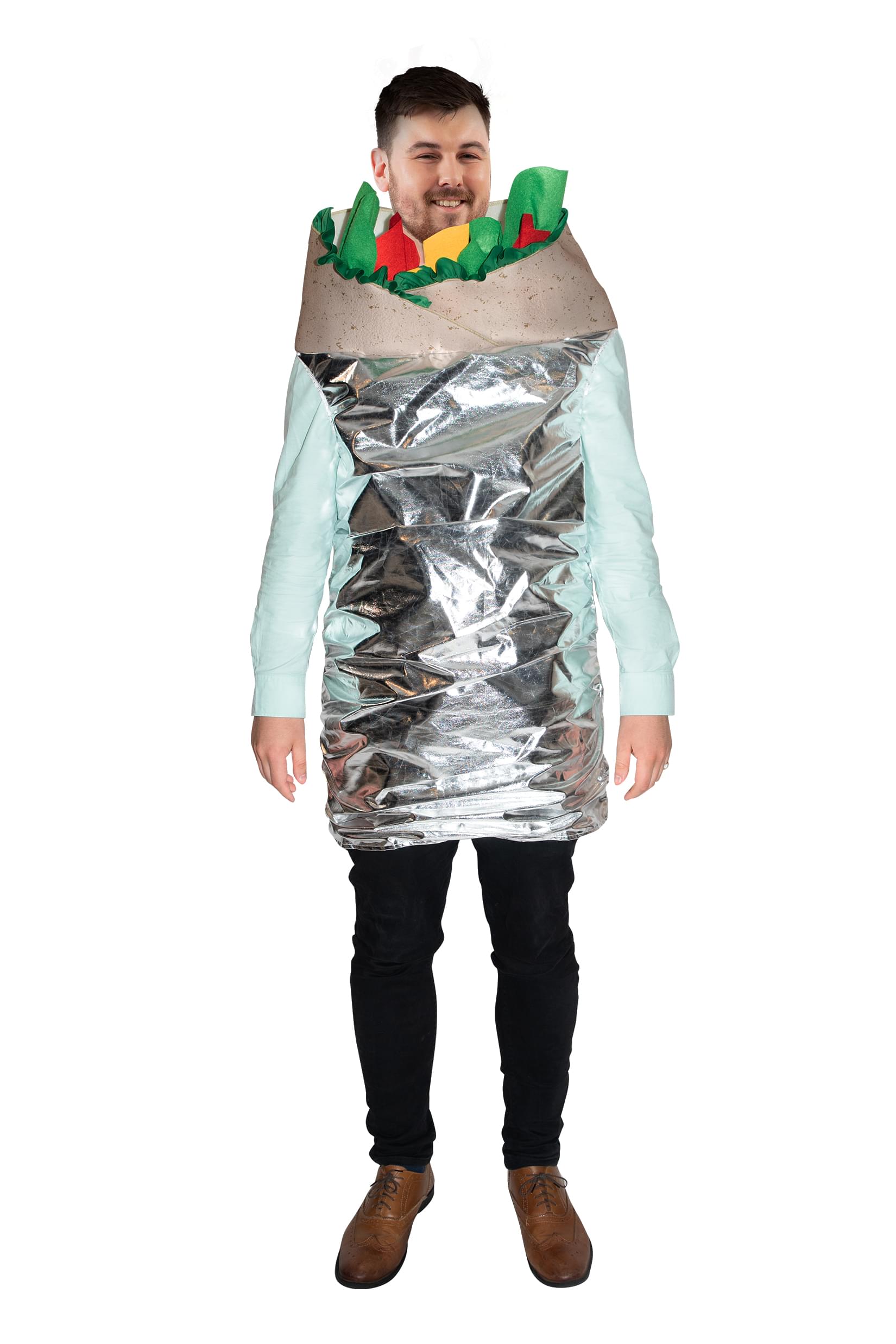 Burrito Costume For Adults | Easy Pull Over Design | Sized To Fit Most Adults