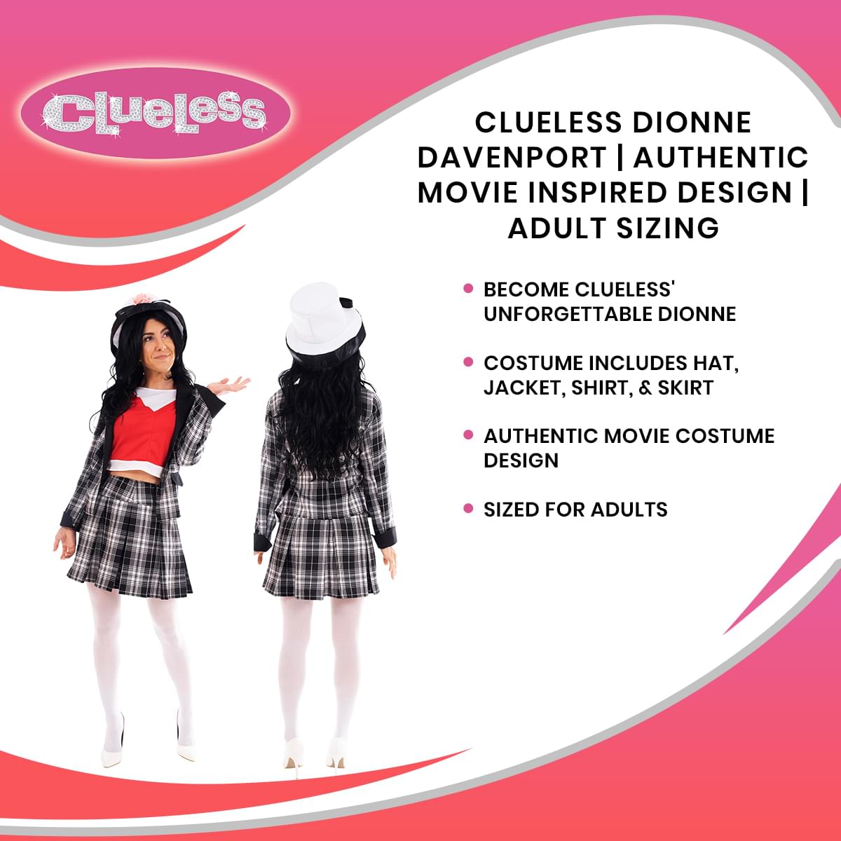 Clueless Dionne Davenport | Authentic Movie Inspired Design | Sized For Adults