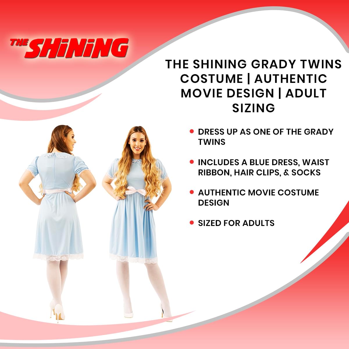 The Shining Grady Twins Costume | Authentic Movie Design | Sized For Adults