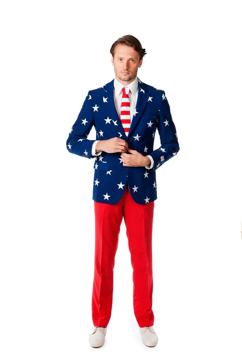 Stars and Stripes Men's Costume Suit