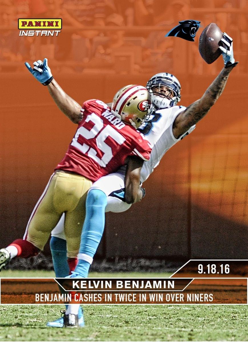 NFL Carolina Panthers Kelvin Benjamin #36 2016 Panini Instant Base Card