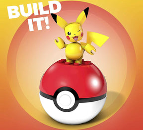 Pokemon Mega Construx Building Set | Pikachu w/ Poke Ball