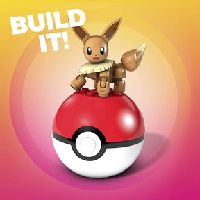 Pokemon Mega Construx Building Set | Eevee w/ Poke Ball