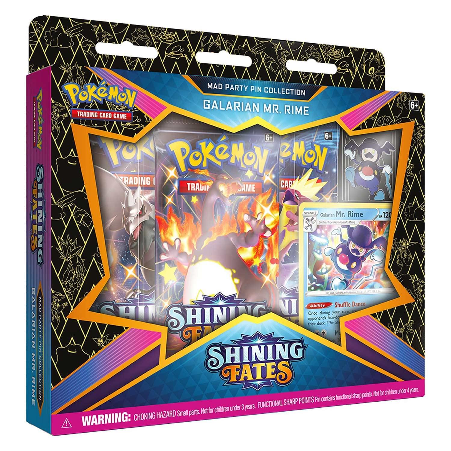 Pokemon TCG: Shining Fates Mad Party Pin Collection | Galarian Mr. Rime