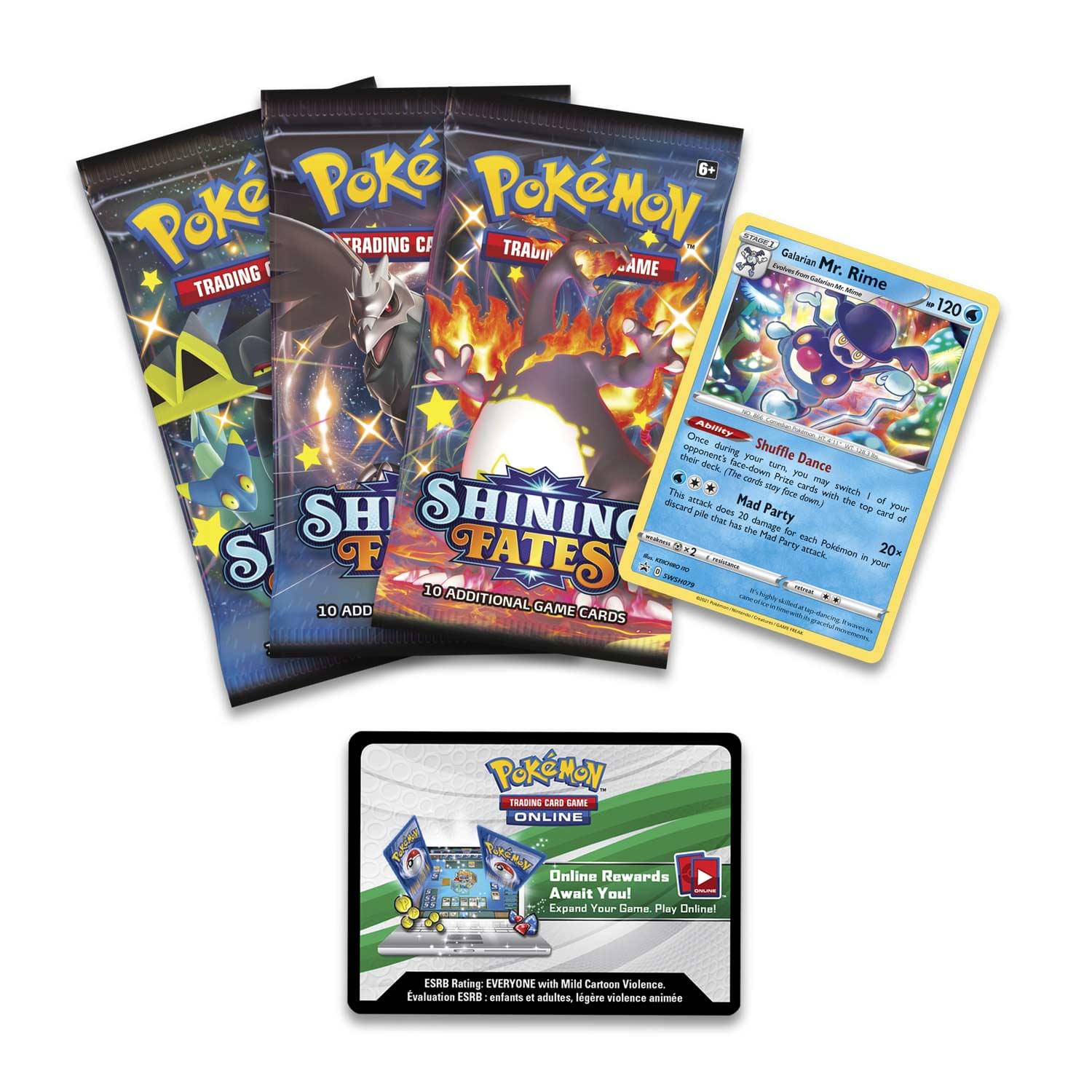 Pokemon TCG: Shining Fates Mad Party Pin Collection | Galarian Mr. Rime