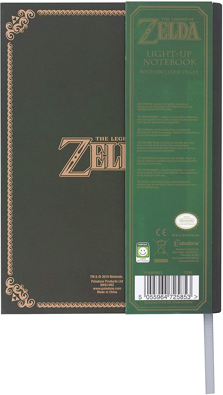 The Legend of Zelda Triforce Light Up Notebook | 200 Pages