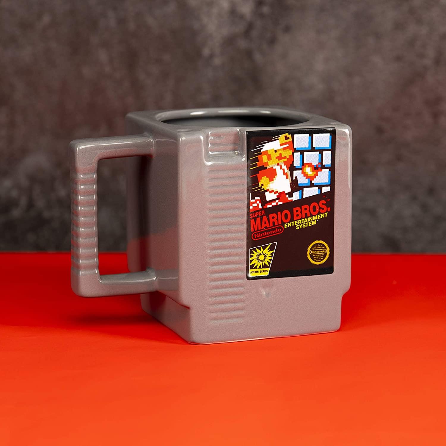 Super Mario Bros. Cartridge Shaped Ceramic Coffee Mug