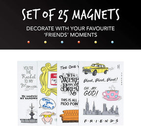 Friends TV Show Fridge Magnets | Set of 25