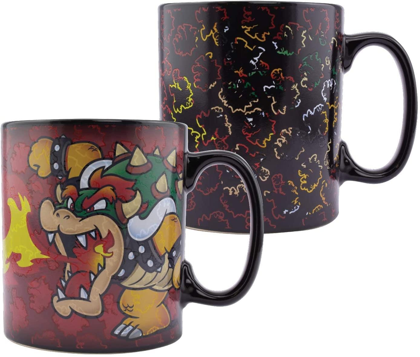 Super Mario Bowser Oversized 18.5oz Heat Change Ceramic Mug